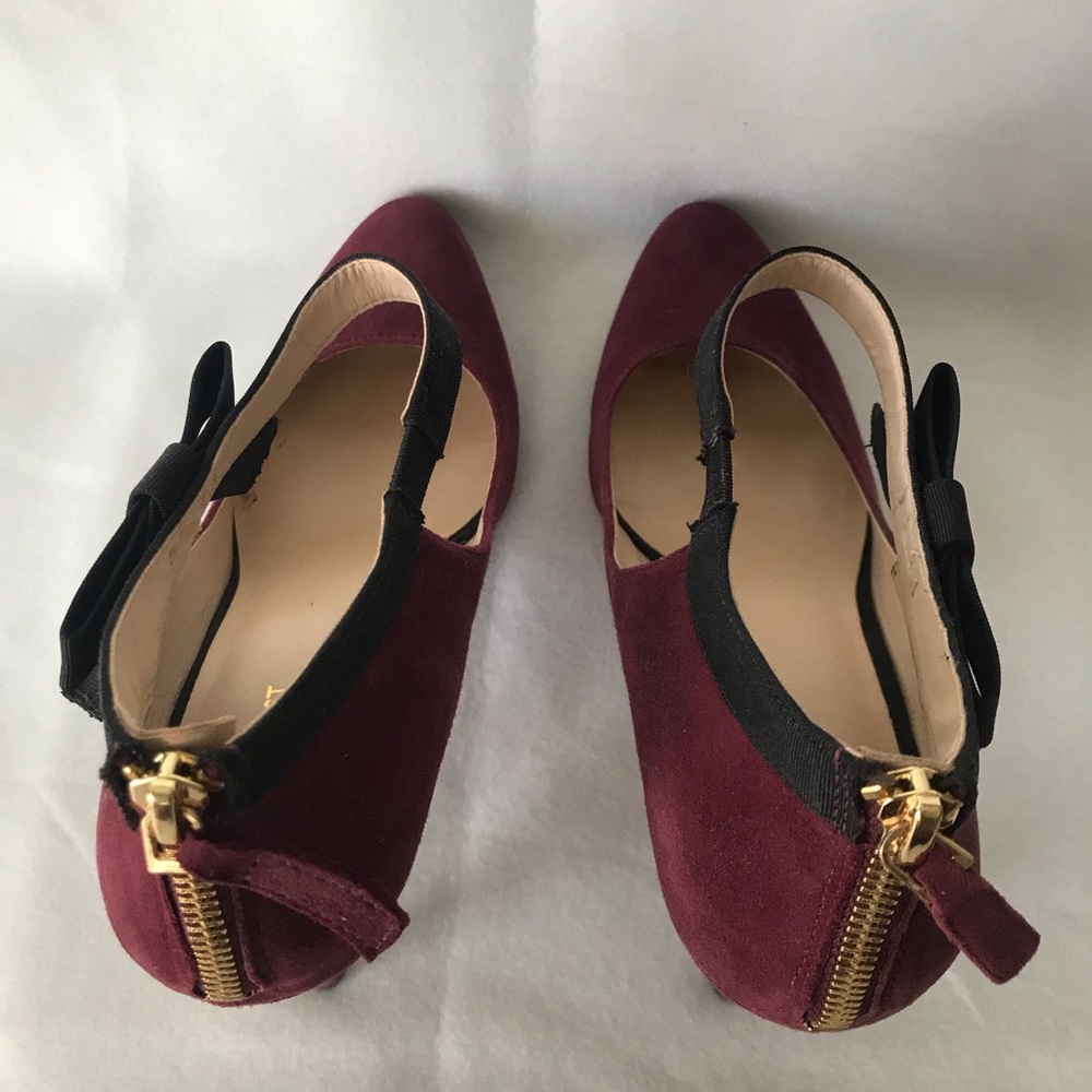 Nine West Gushing Heel Used Bergundy Size 12